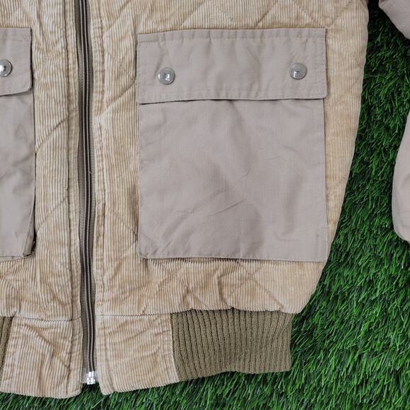 Vintage 80s Western Cowboy Corduroy Jacket M/L 22x26 Cropped - Picture 11 of 16